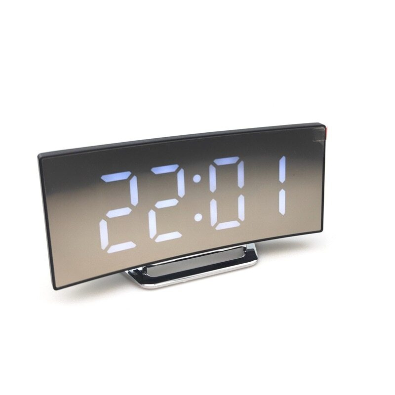 Часы электронные будильник с зеркальным таблом / Цифровые часы настольные / будильник / электронные часы #1