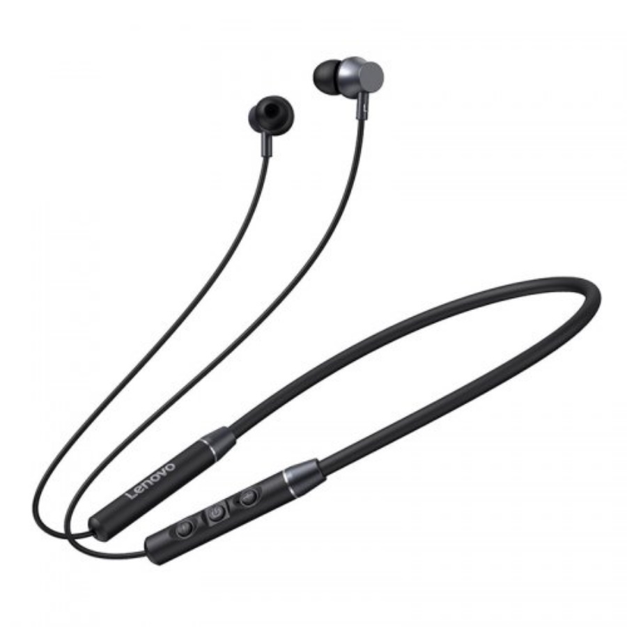 Беспроводные наушники Lenovo QE03 Neckband Sports Bluetooth Headset Black #1