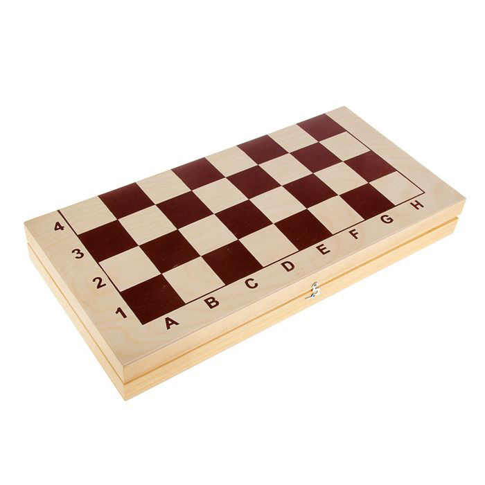 Доска шахматная ЛАДЬЯ Ш-2 (деревянная, обиходная) #1