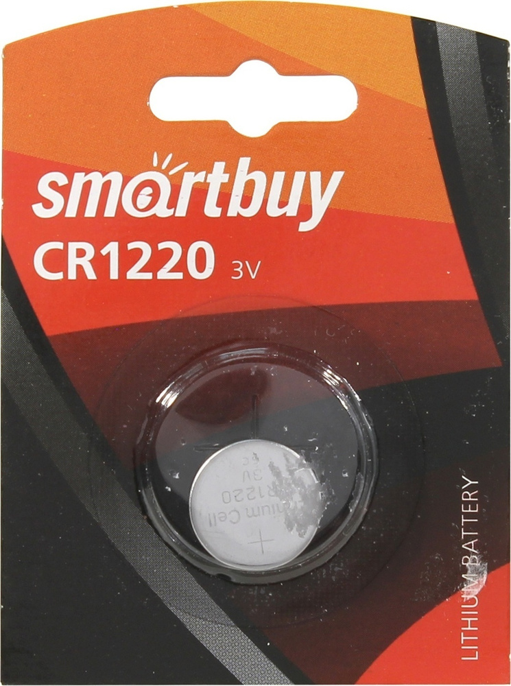 SmartBuy Батарейка CR1220, Литиевый тип, 3 В, 1 шт #1