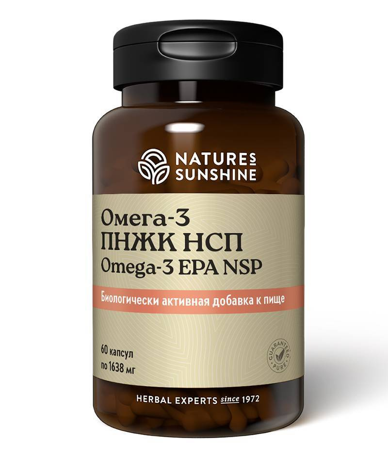 Омега 3 ПНЖК НСП / Omega 3 EPA NSP 60 капсул по 1638 мг #1