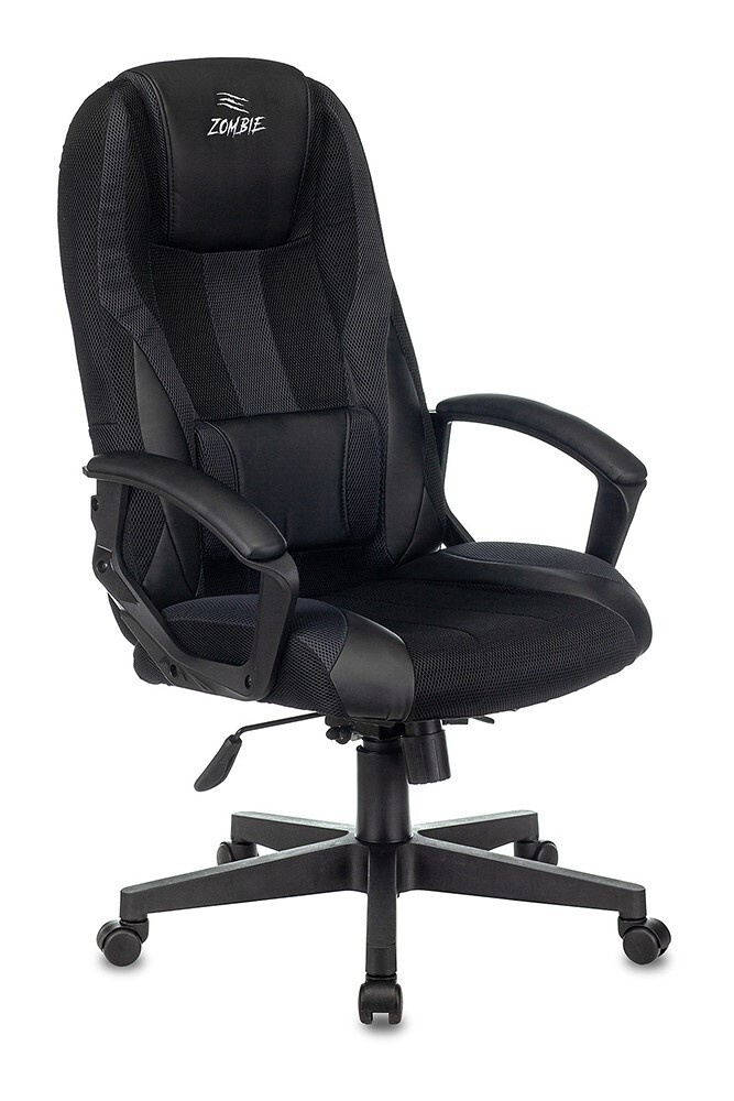 Бюрократ Игровое компьютерное кресло, Ткань, Искусственная кожа, черный  #1