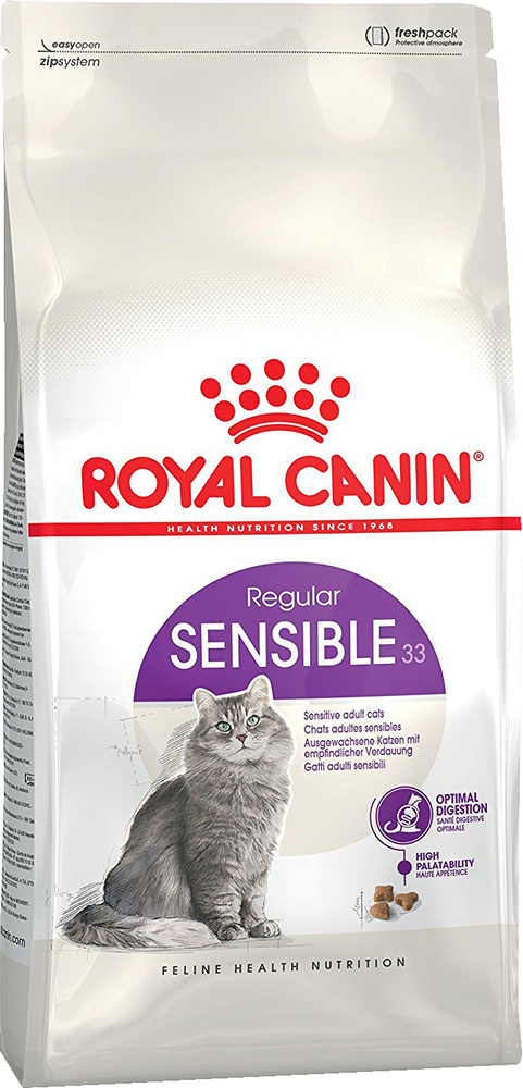 Корм Royal Canin Sensible для кошек с чувствительным пищеварением 1-7 лет, 15 кг  #1