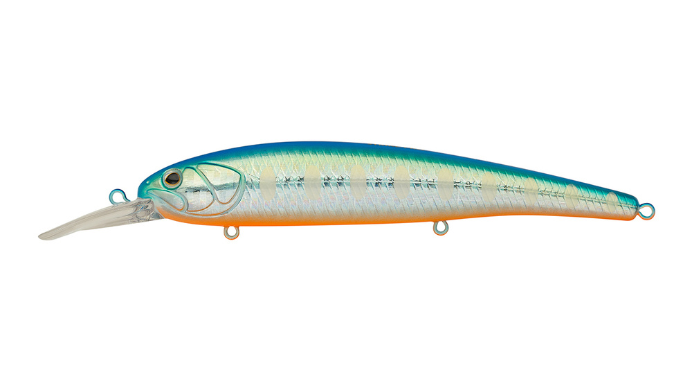 Воблер Минноу Strike Pro Hooligan Shallow 120SP, цвет: A150-713 UV Blue Silver OB, (EG-220SP#A150-71 #1