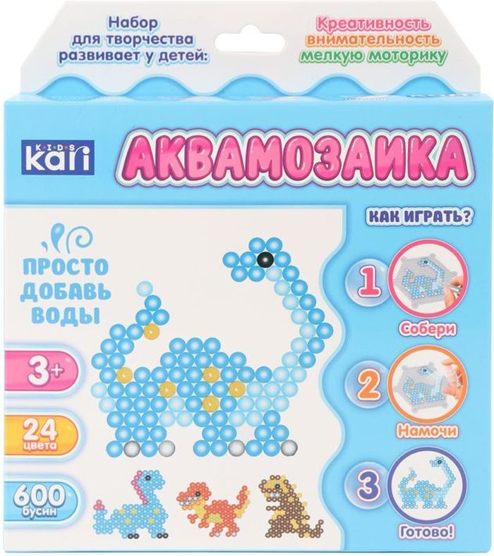 Набор для творчества "аквамозаика" 600 деталей KariKids #1