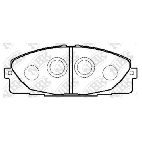 NiBK Колодки тормозные, арт. PN1516 #1