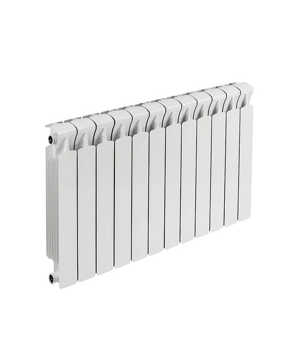 Радиатор биметаллический Rifar Monolit 500 мм 12 секций 3/4 боковое подключение белый  #1