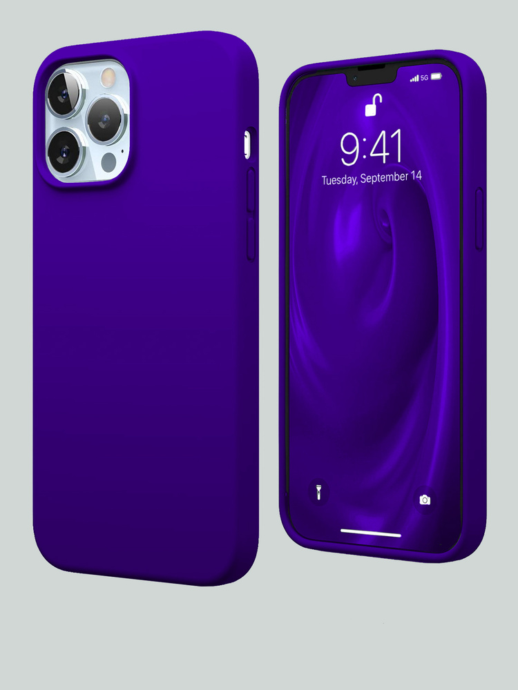 Чехол iphone 13 pro max, бампер на айфон 13 про макс, накладка, цвет: синий  #1