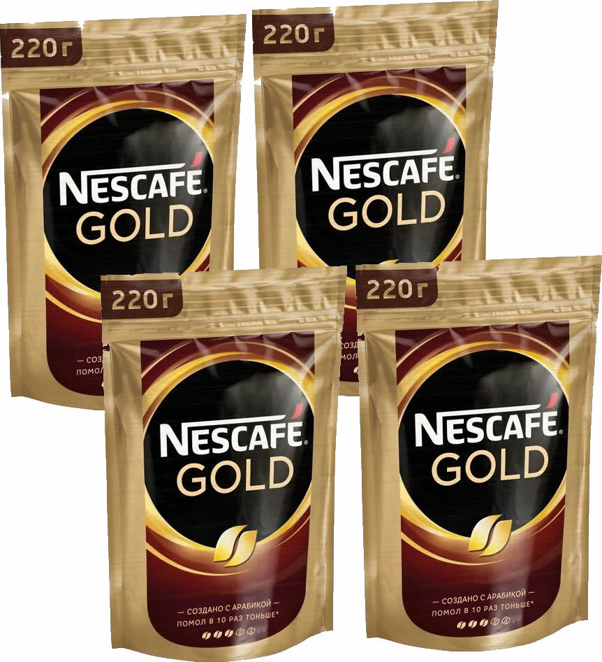 Кофе растворимый NESCAFÉ Сублимированный 220г. 4шт. #1