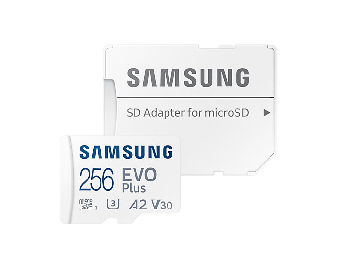 Карта памяти MicroSDXC 256GB Samsung Class 10 Evo Plus U1 + SD адаптер (MB-MC256KA/RU)  #1