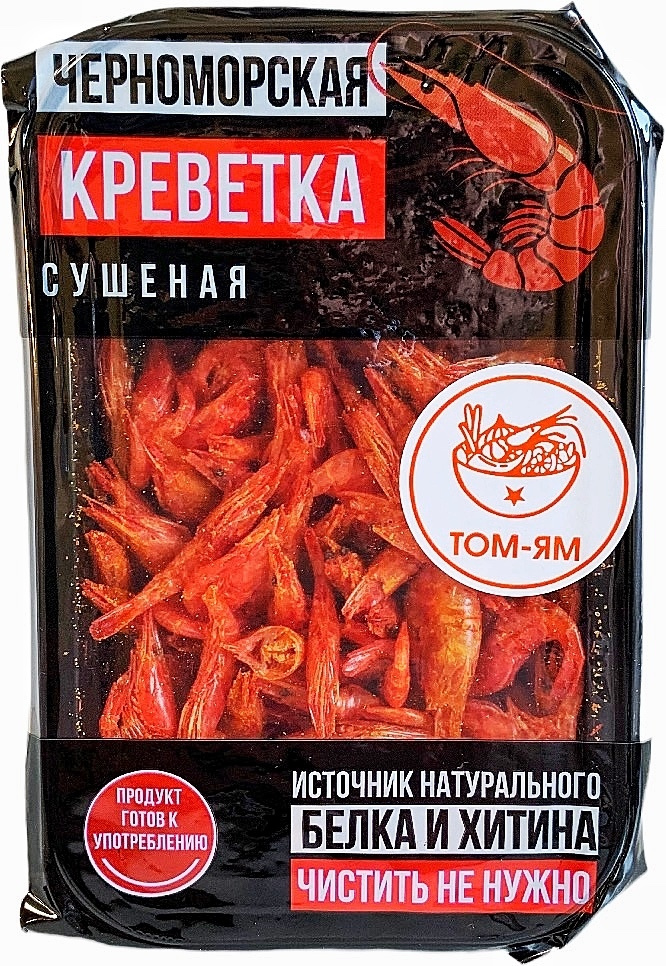 Черноморская Креветка, Сушеная, со вкусом ТОМ-ЯМ 22 грамма  #1