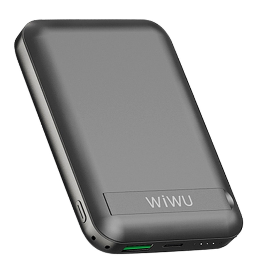 Внешний аккумулятор WiWU Snap Cube Magnetic Wireless Charger Power Bank 10000mAh Black  #1