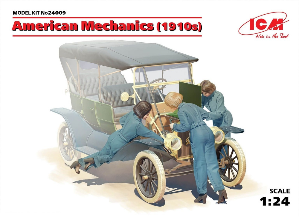 24009 Фигуры Американские механики (1910 е г г ) Масштаб 1/24 #1