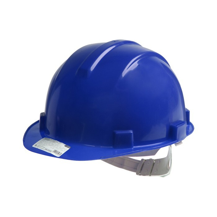TUNDRA, Каска защитная, для строительно-монтажных работ, с пластиковым оголовьем, синяя  #1