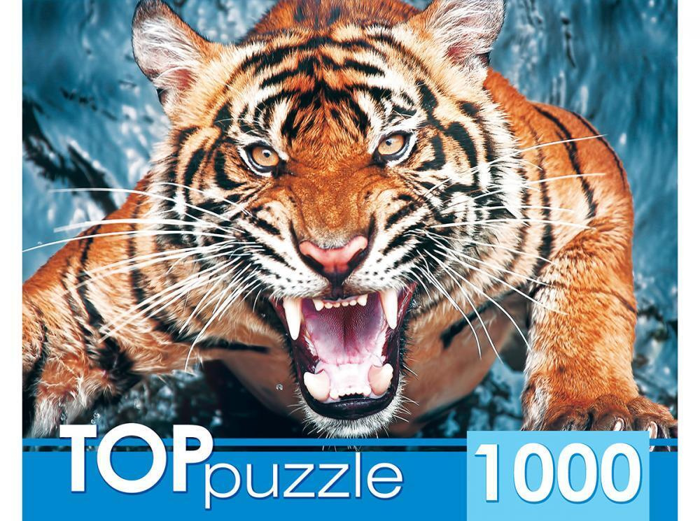 Пазл TOP Puzzle 1000 деталей, элементов: Грозный тигр #1