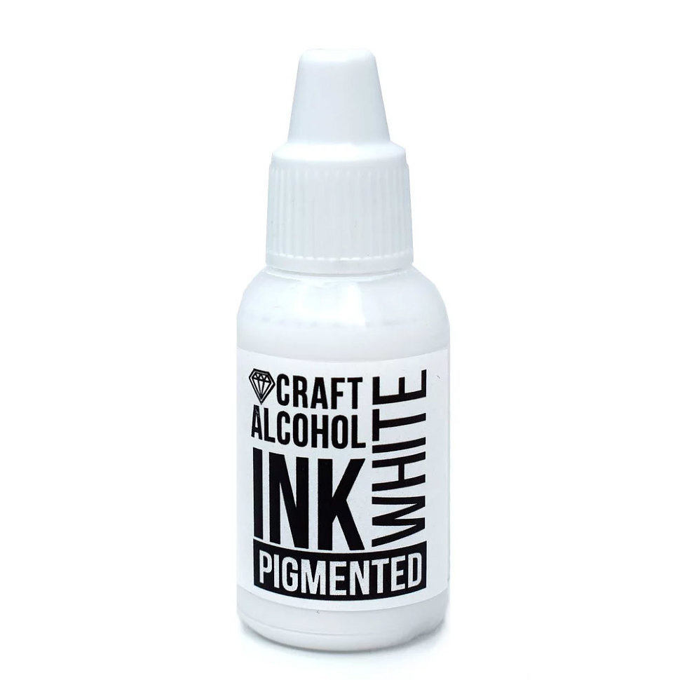 Алкогольные (спиртовые) чернила Craft Alcohol INK White, 20мл #1