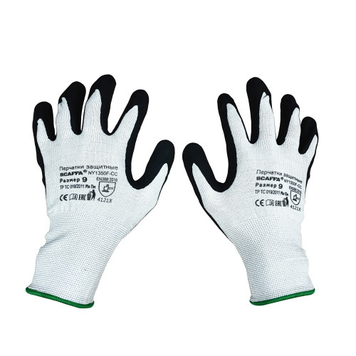 Перчатки для защиты от ОПЗ и механических воздействий SCAFFA NY1350F-CC, размер 11, 1 пара  #1