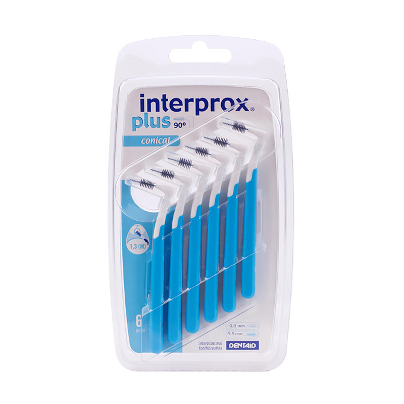 Interprox Plus Conical Межзубные ершики для брекетов, 6 шт (1,3 мм), 1 упаковка  #1