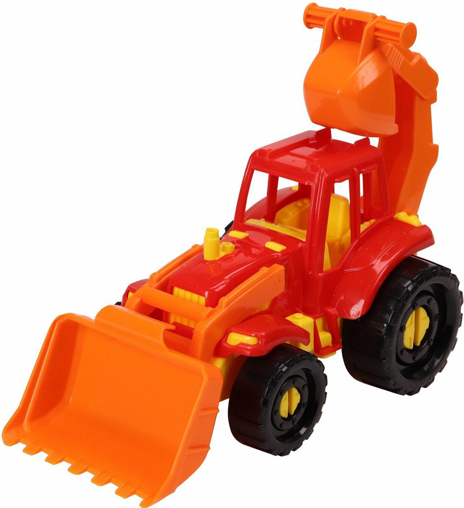 Пластиковая модель Трактор "Иван" экскаватор - бульдозер Городской для детей, игрушка для песочницы и #1