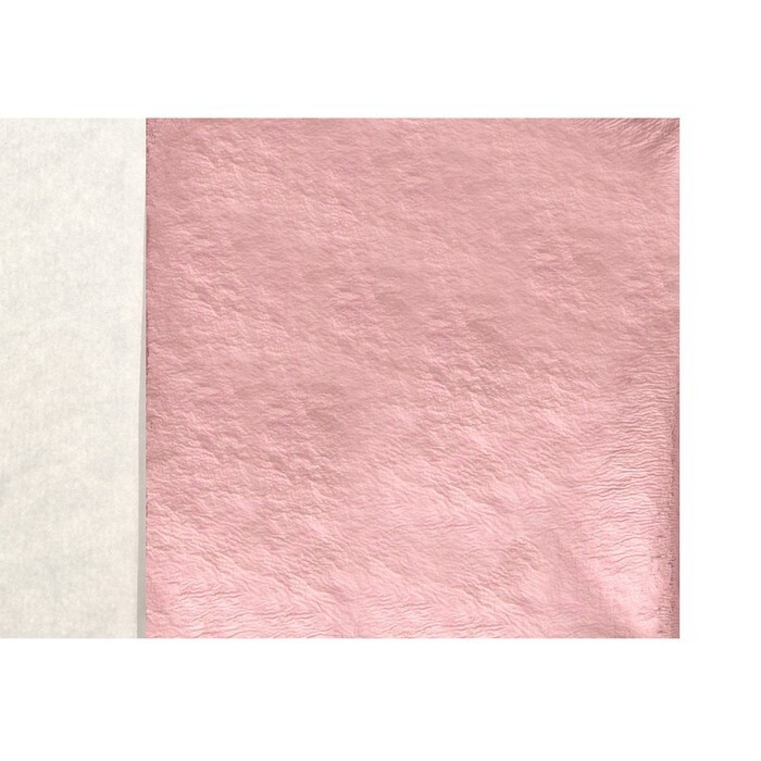 Calligrata, Поталь в книжке, 8х8,5 см, фольгированная розовая, 100 листов в наборе  #1