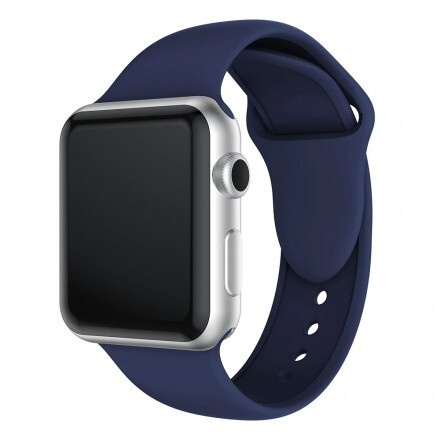 Ремешок для Apple Watch, силиконовый 42/44 мм / Ремешок для смарт часов (темно-синий)  #1