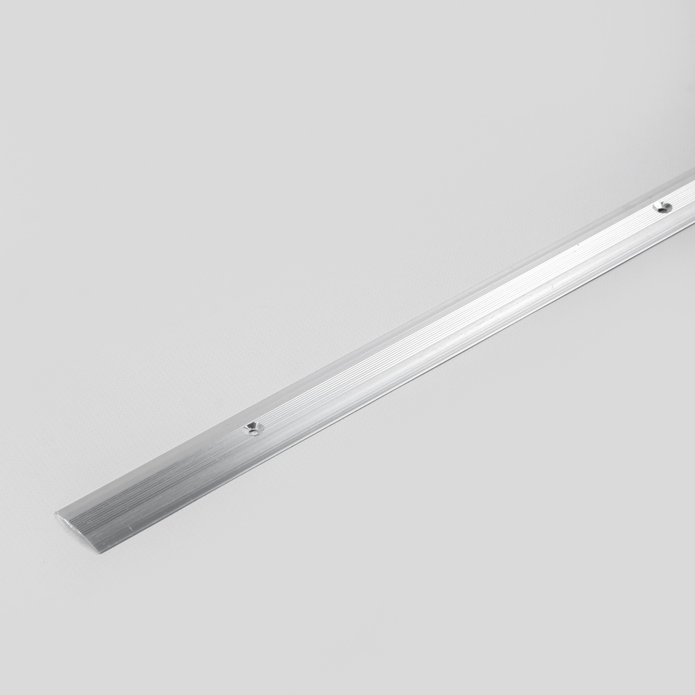 Профиль алюминиевый порог-стык АЛ-163 28х3 мм, длина 1 м, без окраски  #1