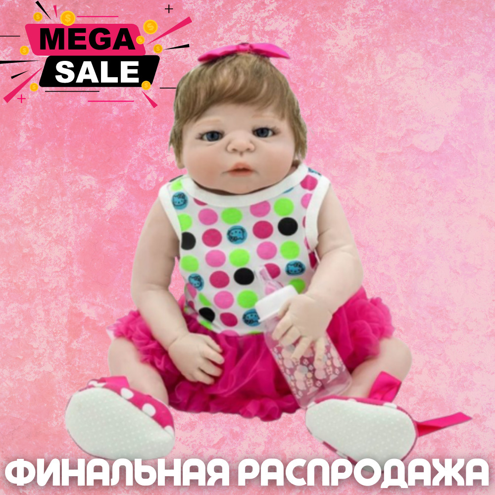 Силиконовая кукла Реборн (Reborn Dolls) девочка Сара, 55 см #1