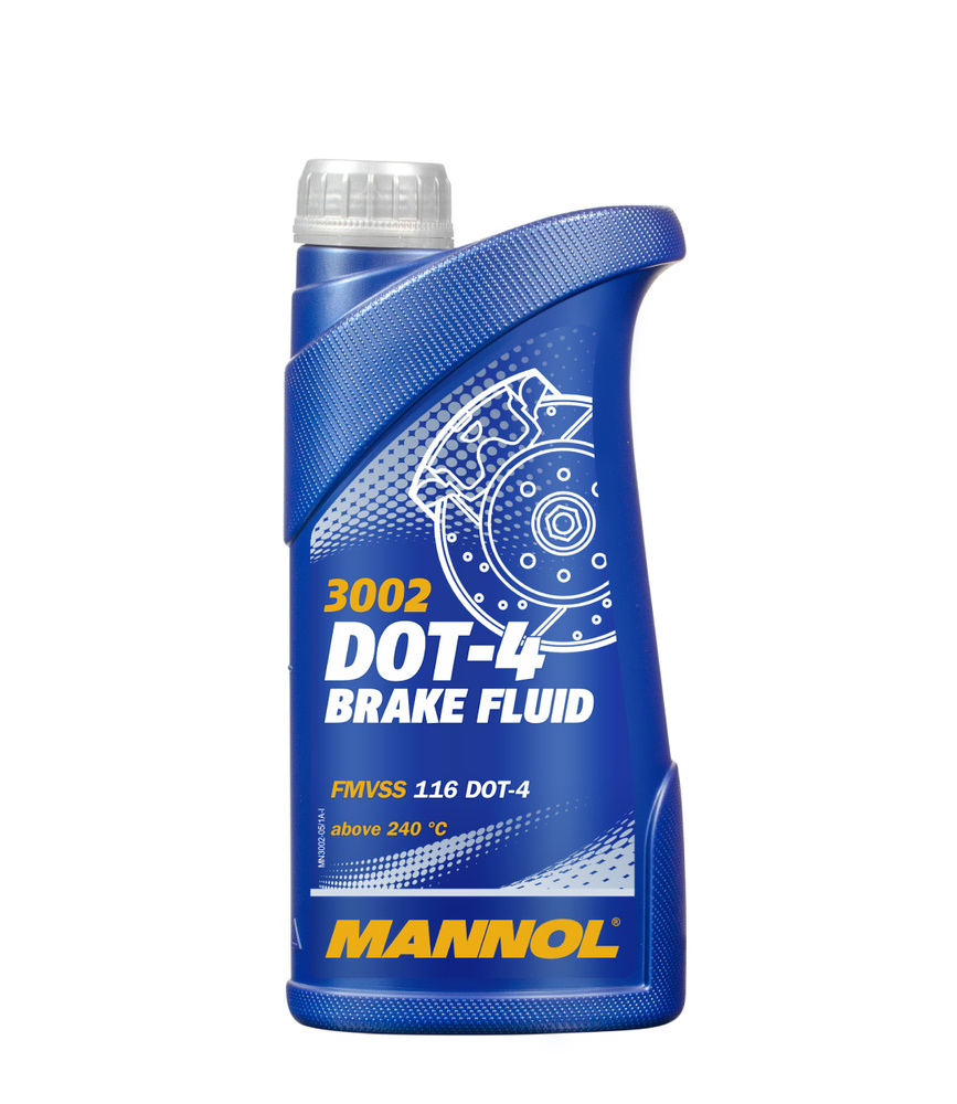 Тормозная жидкость Mannol 3002 DOT-4 Brake fluid 910 гр. #1