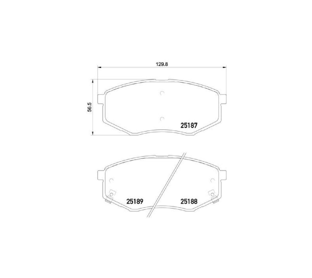 Brembo Колодки тормозные дисковые Передние, арт. P30055 #1