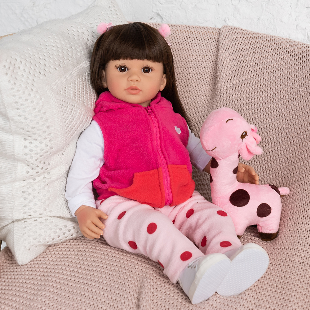Мягконабивная кукла младенец Реборн (Reborn Dolls) девочка Криста 60 см  #1