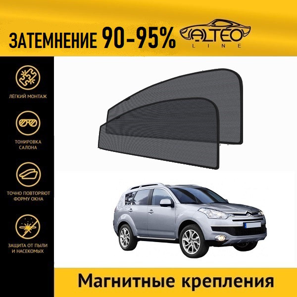 Автошторки ALTEO PREMIUM на Citroen C-Crosser (2007-2012) #1