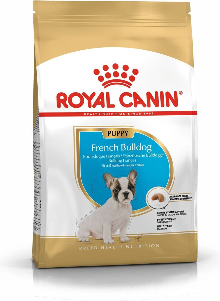 Сухой корм для щенков породы французский бульдог Royal Canin French Bulldog Puppy, с птицей, 10 кг  #1