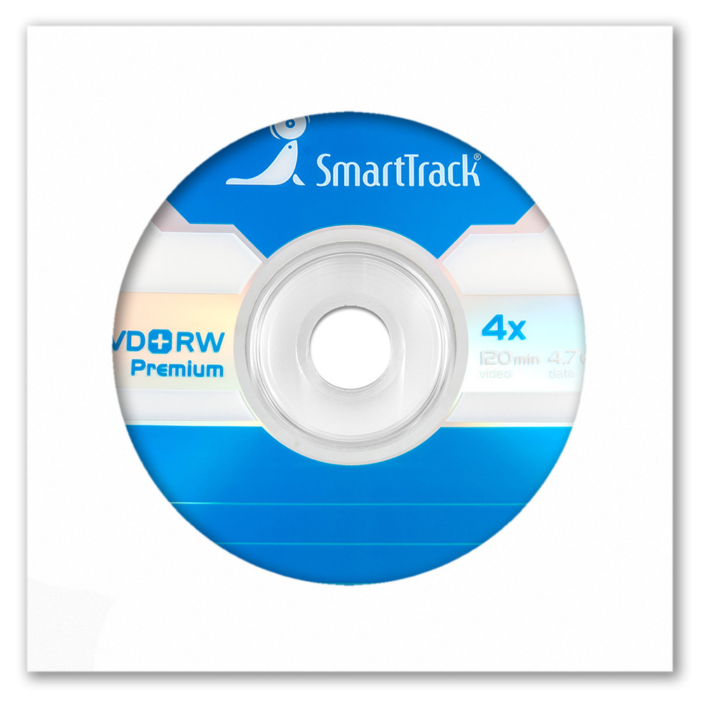 Перезаписываемый диск SmartTrack DVD+RW 4,7Gb 4x в бумажном конверте с окном  #1