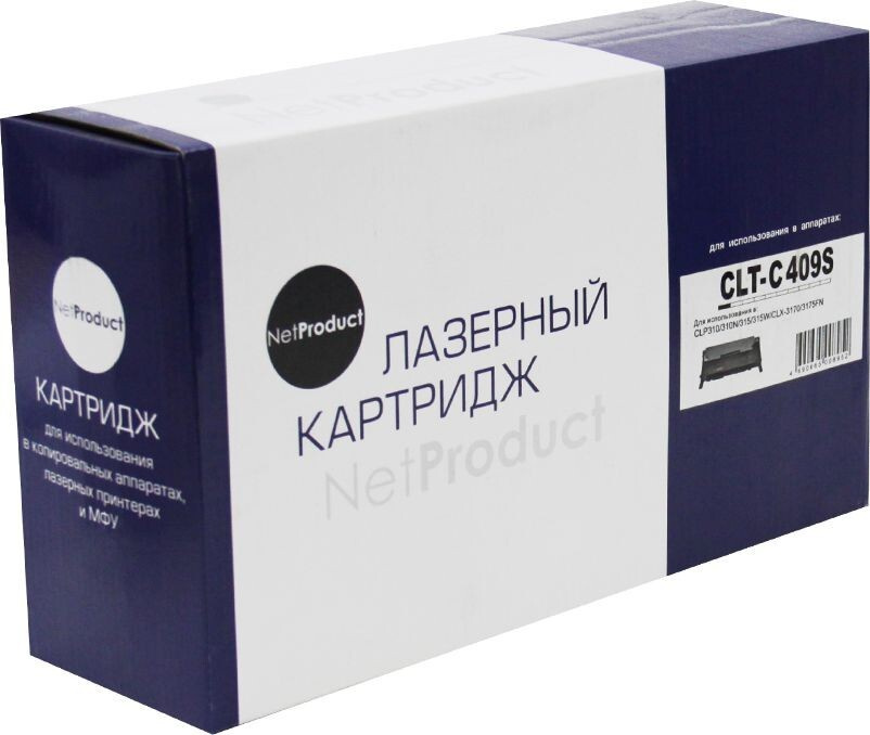 Тонер-картридж NetProduct (N-CLT-C409S) для Samsung CLP-310/ 315/ CLX-3170fn/ 3175, C, 1K  #1