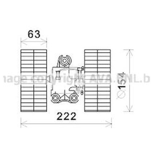 Вентилятор отопителя салона Ava MS8632 для Mercedes Viano W639, Vito W639  #1