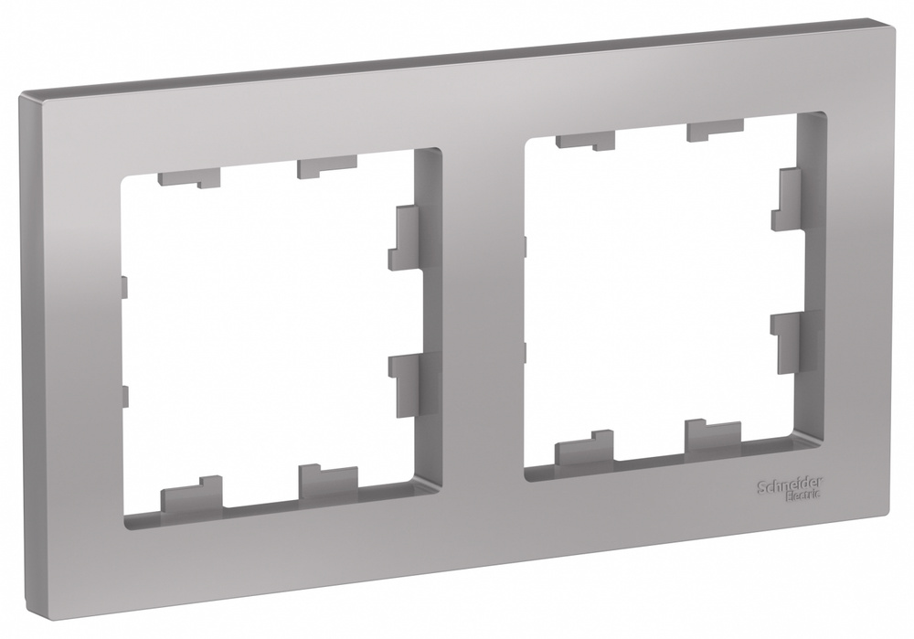 Рамка 2 поста Systeme Atlas Design Алюминий / ATN000302 #1