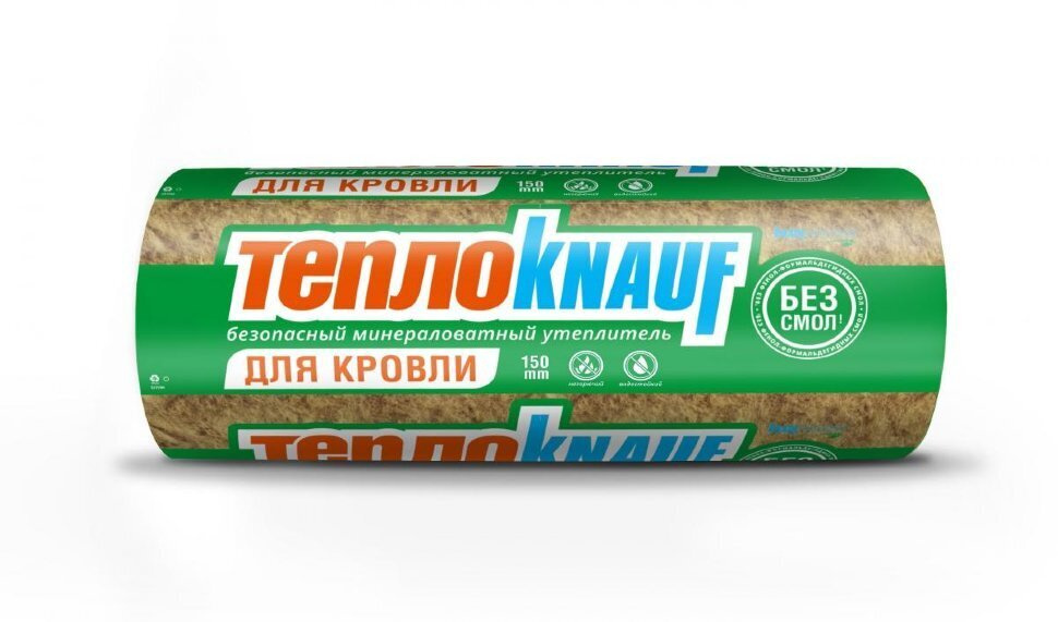 Утеплитель минераловатный ТеплоКНАУФ Для КРОВЛИ TR037 Aquastatik 2х50х1220х6148  #1