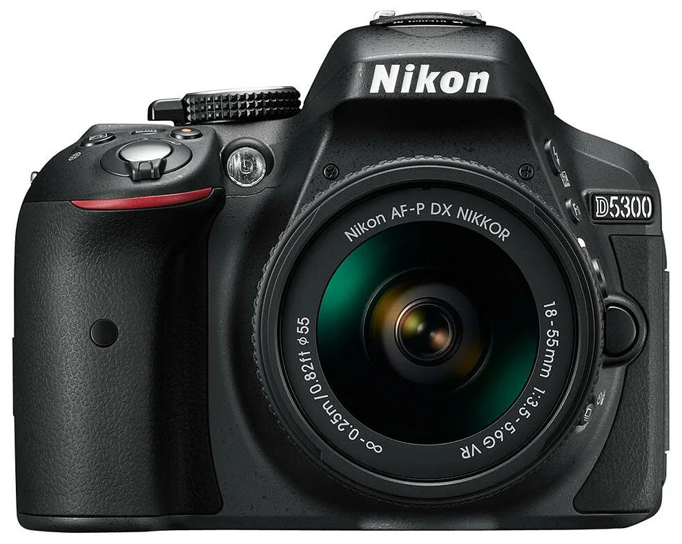 Фотоаппарат Nikon D5300 Kit AF-S DX NIKKOR 18-55mm f/3.5-5.6G, черный #1