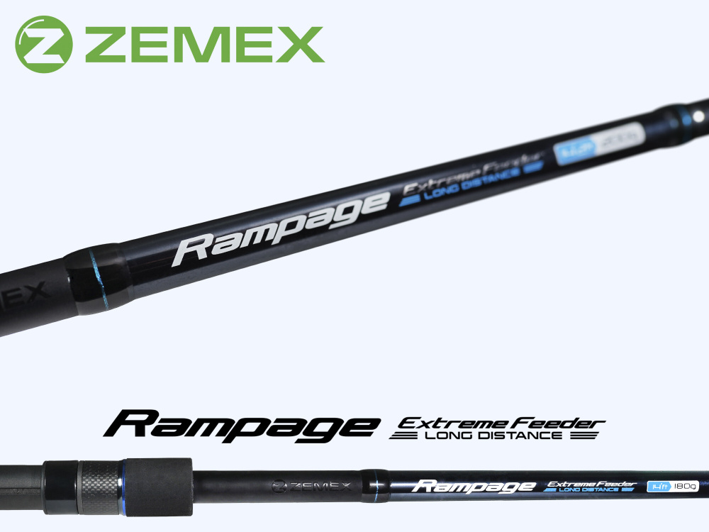 Удилище фидерное ZEMEX RAMPAGE River Feeder 12.4 ft - 110 g #1
