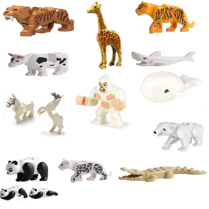 Фигурки Животные 12 штук / лего фигурки зоопарк / набор лего зверушек / набор зверей / лего животные #1