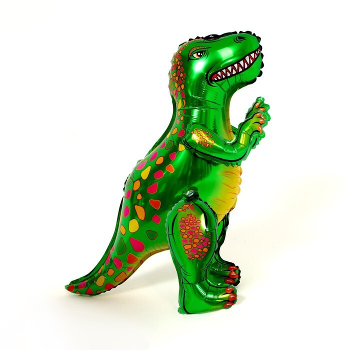 Шар фольгированный "Динозавр аллозавр", 25", цвет зеленый, 1 шт  #1