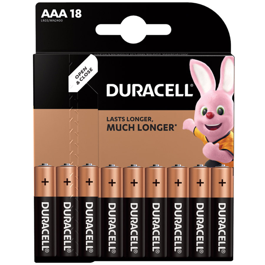 Батарейка (18шт) DURACELL LR03 AAA 1.5В щелочная (алкалиновая)(бл18)  #1