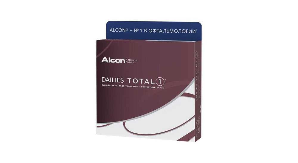 Alcon Контактные линзы Dailies Total 1, 90 шт., -1.75 / 8.5/ Однодневные #1