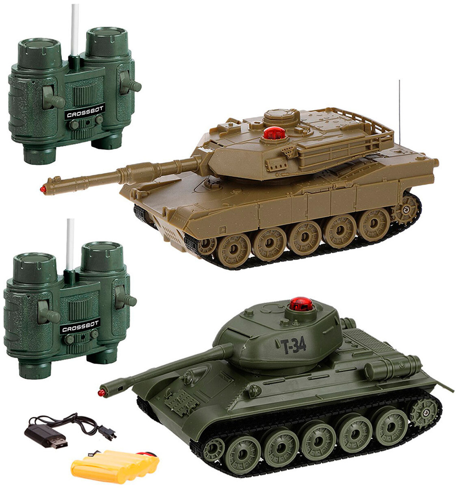 Танковый бой Crossbot р/у 1:32 Т34 - Abrams M1A2 Crossbot 870634 #1