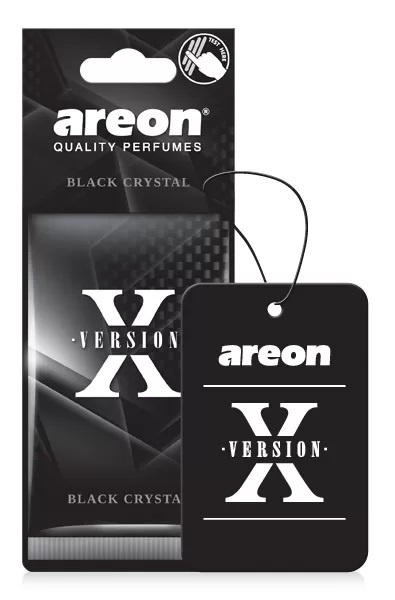 Автомобильный ароматизатор Areon X-VERSION BLACK black Crystal/Черный кристал, подвесной картон 704-AXV-011 #1