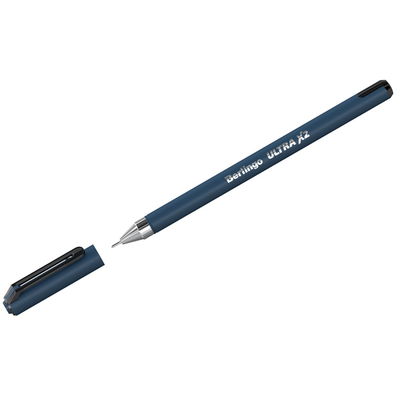 Ручка шариковая Berlingo "Ultra X2", черная, 0,7, игольчатый стержень  #1