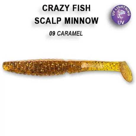 Силиконовые приманки Crazy Fish Scalp minnow 3.2" 7-80-9-6, 5шт. #1