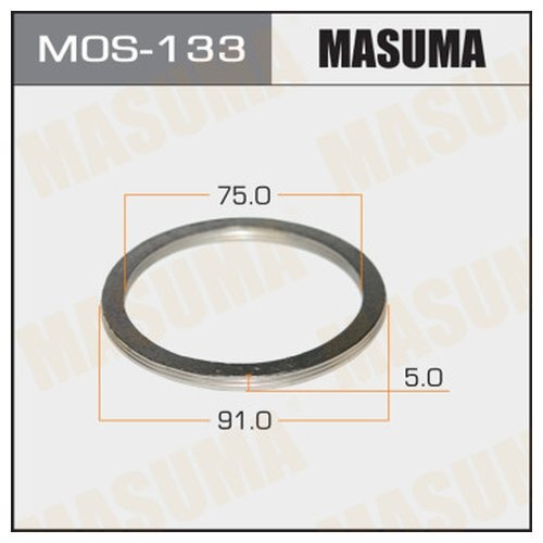 Masuma Прокладка глушителя, арт. MOS133, 1 шт. #1