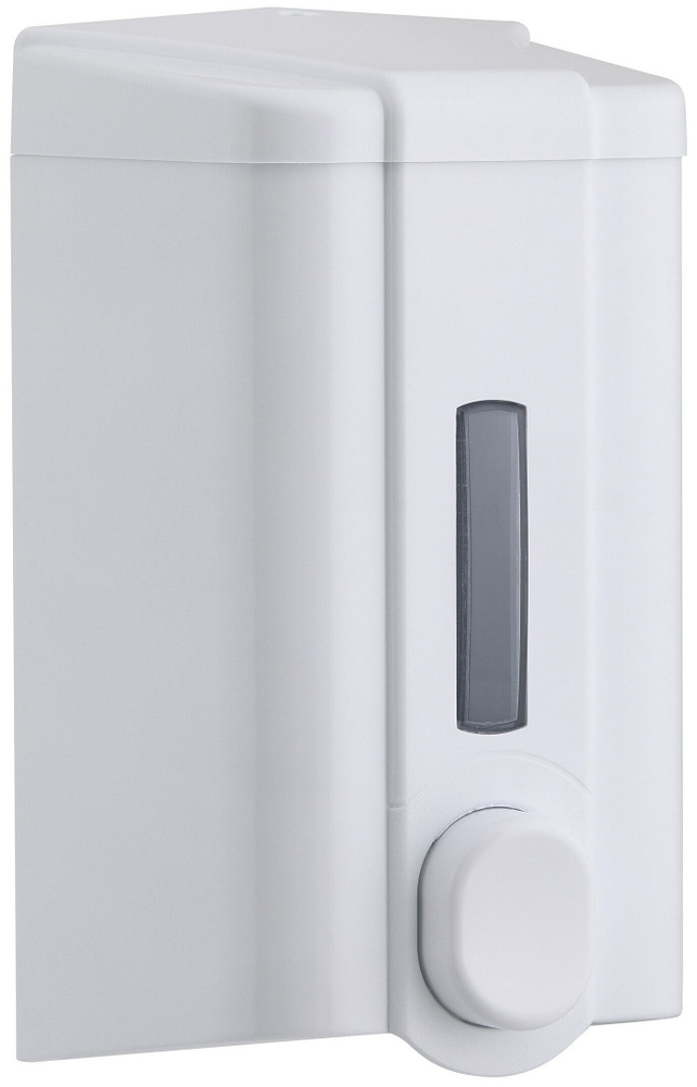 Дозатор для жидкого мыла настенный Vialli S4, белый ударопрочный пластик, объём 1000 мл  #1
