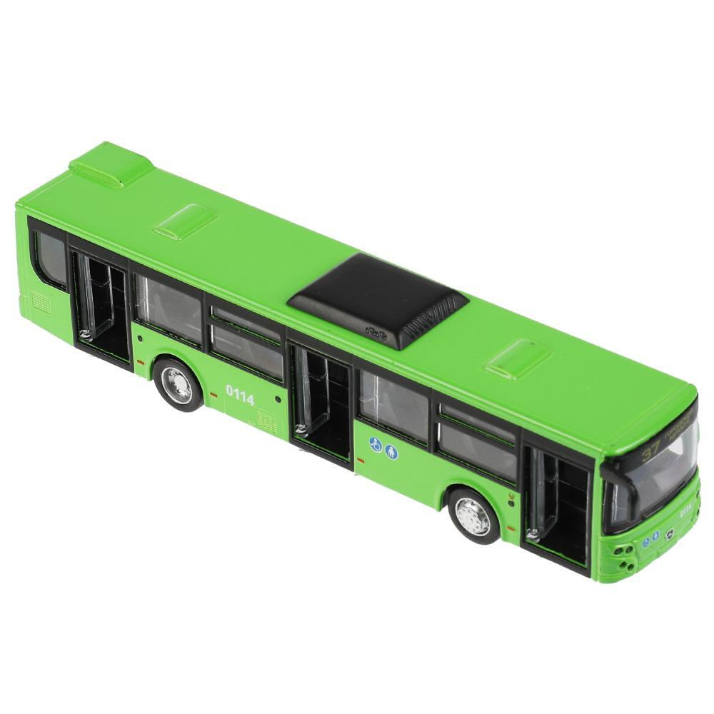 Автобус городской Лиаз-5292 зеленый 18см Технопарк металл. инерция, откр. двери, без звук. и свет. эффектов #1